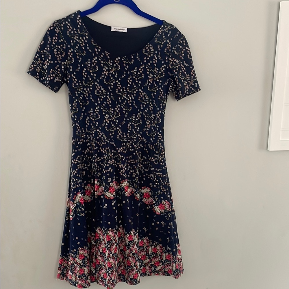 Floral Navy Dress